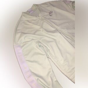 Nike Girls Mint Pale Green Athletic Lightweight Sporty Track Jacket L